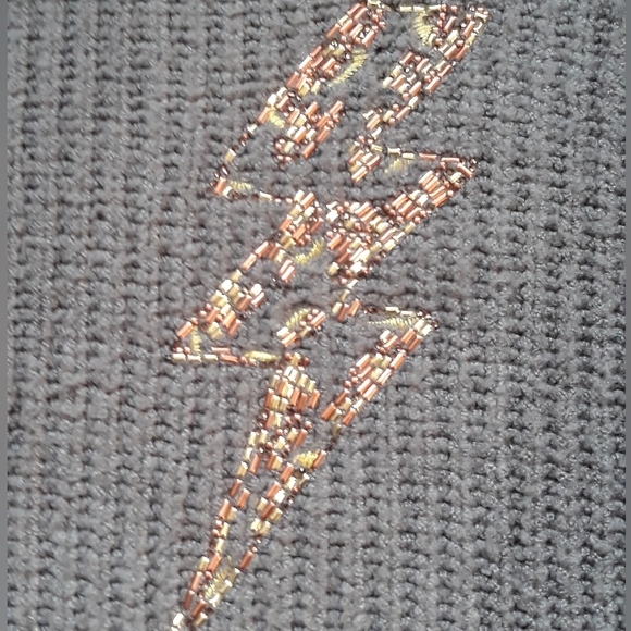 Torrid Beaded Lightning Bolt Chunky Pullover Tunic Sweater - Size 4X - Picture 4 of 12